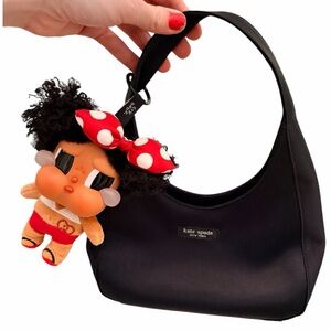 Vintage 90’S KATE SPADE NEW YORK Nylon Black Mini Baguette Shoulder Purse Bag